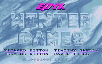 Winter Games screen shot title